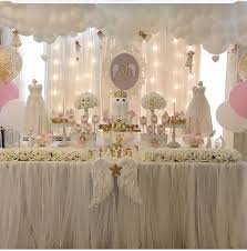 Pin By Jiely On Heaven Sent Party Angel Baby Shower Heavenly Baby Shower Girl Baby Shower Decorations