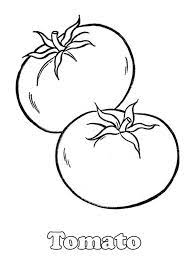 A Pair Of Red Tomatos Coloring Page Kids Play Color Fruit Coloring Pages Vegetable Coloring Pages Food Coloring Pages