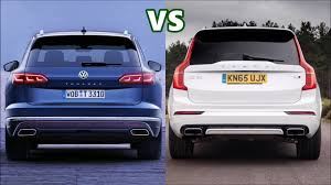 2019 Vw Touareg Vs Volvo Xc90 Driving Exterior And Interior Volvo Xc90 Volvo Driving