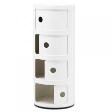 Meubles kartell au meilleur prix. Componibili 4 Elements De Kartell Blanc