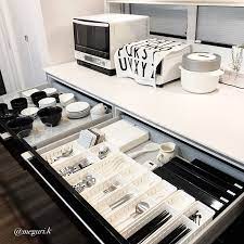 キッチン balmuda バルミューダ ダイソー daiso などのインテリア実例 2017 08 31 06 21 48 roomclip ルームクリップ お皿 収納 食器棚 収納 引き出し 食器 収納 引き出し