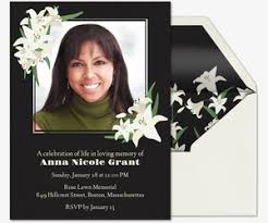 An invitation to a memorial ceremony may be included, but a simple statement that pays tribute to a life of significance is also appropriate. Free Funeral And Memorial Online Invitations Evite
