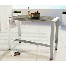 Coline Aluminum Bar Table In 2020 Outdoor Wood Bar Wood Bar Table Glass Bar Table
