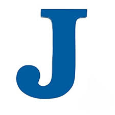 Download free letter j vector logo and icons in ai, eps, cdr, svg, png formats. Amazon Com 8 Inch Wall Hanging Wood Letter J Blue Baby