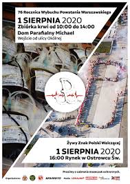 Fi 454** 5 rocznica powstania w getcie warszawskim. Zbiorka Krwi I Zywy Znak Polski Walczacej W Rocznice Wybuchu Powstania Warszawskiego