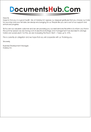 Sample recomendation letter for contract renewal. Rate Increase Letter For Services