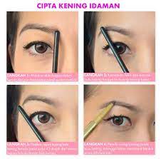 Cara mudah nak lukis kening. Tutorial Makeup Kening Tanpa Cukur Saubhaya Makeup