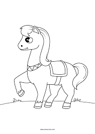 Teach your kid about this grand animal using these 48 free printable coloring pages. Coloring Pages For Kids Horse Drawing With Crayons