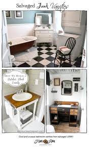 See more ideas about bathroom vanity, bathroom, vanity. Party Junk 213 Salvaged Junk Bathroom Vanities