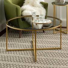 Style Meets Practical With Our 36 Round Coffee Table This Table Is Sure To Please On Its Own Or Sty Round Glass Coffee Table Coffee Table Round Coffee Table