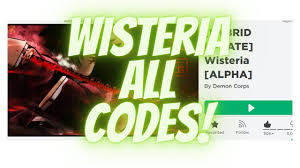 I hope u like it) and we are not devs. Wisteria All Codes Youtube
