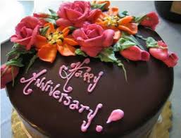 Beautiful Cake But It Doesn T Say Third Anniversary Love The Chocolate And Flo Happy Anniversary Cakes Anniversary Cake Pictures 25th Wedding Anniversary Cakes