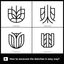 A Quick Video Process Of How To Execute The Rough Sketches Easily Actually This Is Only The First Step While I Generating The Logo Concepts Into A Digital