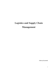 In the conduct of war. Pdf Logistics And Supply Chain Management
