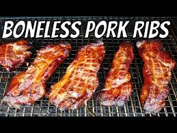Trim the pork ribs and place in a sealable plastic bag in a large bowl. How To Make Boneless Pork Ribs Green Mountain Grill Youtube