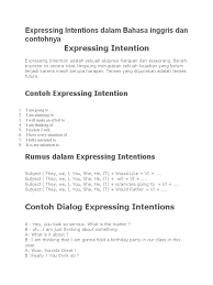 Yang perlu digarisbawahi mengenai kalimat persuasif adalah bahwa kalimat persuasif bertujuan untuk mengajak atau mempengaruhi orang lain. Expressing Intentions Dalam Bahasa Inggris Dan Contohnya
