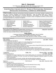 Freshers iti govt jobs 2020. Electrician Resume Example Foreman Supervisor