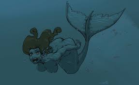 Swimming Mermaid By Sterna On Deviantart Learn how to draw mermaid swimming pictures using these outlines or print just for coloring.