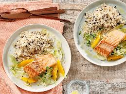 Fenchel Orangen Lachs Mit Langkorn Wildreis Ein Frisches Und Leichtes Sommergericht Gib Jetzt Die Erste Bewertung Fur Lebensmittel Essen Wildreis Chefkoch