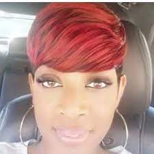 This short 27 piece haircut is a daring, sexy style that can either be dressed up or down. Short Hairstyle 27 Piece Used Glam Addukz Hair Studio Facebook