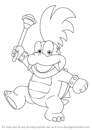 Best mario bros coloring pages. Learn How To Draw Larry Koopa From Koopalings Koopalings Step By Step Drawing Tutor Super Mario Coloring Pages Mario Coloring Pages Dinosaur Coloring Pages