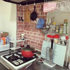 キッチン アルミシート ニトスキ 3coins 1r などのインテリア実例 2017 02 19 17 52 16 roomclip ルームクリップ ワンルーム キッチン インテリア 収納 キッチン