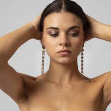 CENTOPERCENTO CACHEMIRE Orecchini bronzo antico e strass