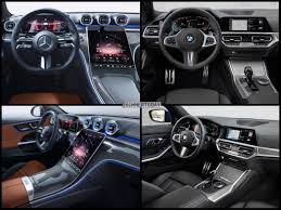 Eine limousine mit 4,8 metern hat fast jede autofirma im repertoire. Bild Vergleich Mercedes C Klasse 2021 Trifft Bmw 3er G20