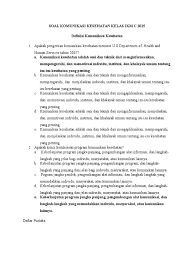 Pilihlah jawaban yang anda anggap paling tepat ! Soal Komunikasi Kesehatan Ikm C 2015