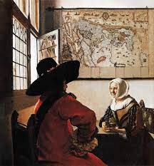 Soldier And Laughing Girl Jan Vermeer Van Delft As Art Print Or Hand Painted Oil Vermeer Paintings Johannes Vermeer Dutch Artists