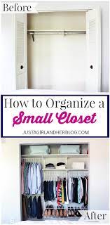 How To Organize A Small Closet Closet Organization Diy Messy Closet Organization Bedroom