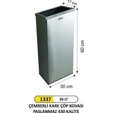 dikdortgen cemberli paslanmaz cop kovasi ari metal 123 56 tl ve ucretsiz kargo ile n11 com da diger cop kovasi fiyati banyo metal banyo urunler