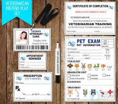 Veterinarian Pretend Play Print Vet Printable Veterinarian Pretend Pretend Vet Play Vet Pretend Play Sets Pretend Play Vet Clinic Veterinarian Kids Vet Clinic Vet Clinics