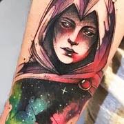 Helmet tattoo by Chris Rigoni