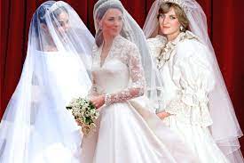 Wunderschöne brautmode und hochzeitskleider für das richtige hochzeitskleid (brautkleid oder modisches outfit) gibt es keinerlei vorschriften. Diana Kate Meghan So Blieben Ihre Brautkleider Geheim Gala De