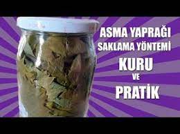 Asma Yapragi Saklama Yontemi Kuru Ve Pratik Tarif Yemek Tarifleri Yemek Gida