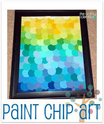 Paint Chip Art Paint Chip Art Chip Art Paint Chip Crafts