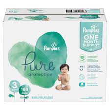 Pampers Pure Protection Diapers Size 3 168 Count Walmart Com