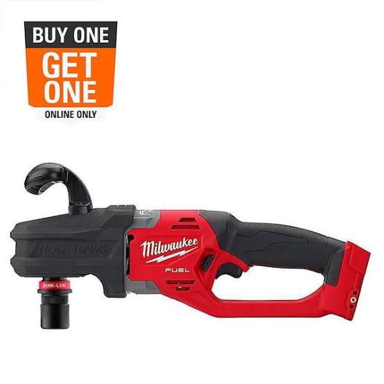 Milwaukee M18 FUEL 18V Lithium-Ion Brushless Cordless Hole Hawg 7/16 in.  Right Angle Drill W/ Quick-Lok (Tool-Only) 2808-20 - The Home Depot