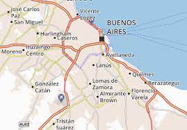A city in e argentina : Michelin Landkarte Lanus Stadtplan Lanus Viamichelin