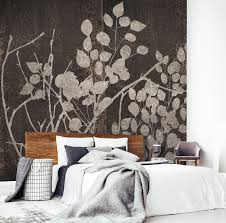 Gli spazi diventano più aperti e luminosi con delle immagini che vanno dalla texture a veri. Foglie Di Carta Carta Da Parati Camera Da Letto