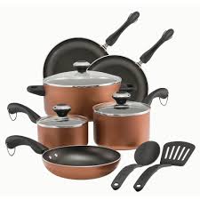 Paula Deen Signature 11 Piece Aluminum Non Stick Cookware Set Copper Cookware Set Cookware Set Nonstick Cookware