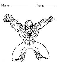 Kids wants easy spiderman coloring pages so for this we have provided easy spiderman coloring pages free printable for kids. Leaping Spiderman Coloring Pages