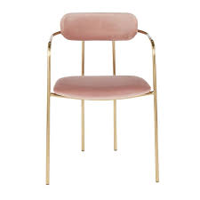 Lumisource Demi Gold And Pink Velvet Dining Chair Set Of 2 Ch Demi Auvpk2 The Home Depot Velvet Dining Chairs Gold Dining Chairs Dining Chairs