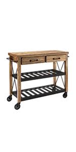 Discover home décor products on amazon.com at a great price. Amazon Com Crosley Furniture Elliot Kitchen Cart With Natural Top White Kitchen Islands Carts