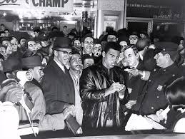 Muhammad ali became a close associate to malcolm x and he looked to malcolm much as a mentor. Malcolm X Smiles As Muhammad Ali Autographs Painting By Jovemini Art