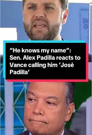 Vice President JD Vance called California Democratic Senator Alex Padilla  by the wrong name during a visit to Los Angeles Friday. Padilla shares his  reaction to Vance's error with @theweekendmsnbcam. ...