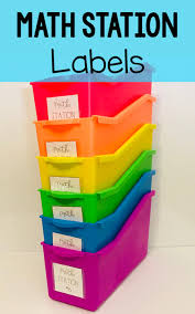 Free Math Station Labels No Prep Print And Label Your Math Stations Today Math Stations Classroom Math Stations High School Math Activities