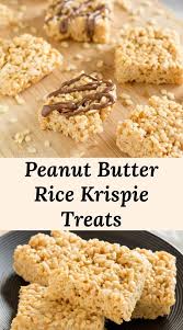 Peanut Butter Rice Krispie Treats Easy 4 Ingredient Recipe That Peanut Butter Rice Crispy Treats Rice Krispy Treats Recipe Peanut Butter Rice Krispie Treats