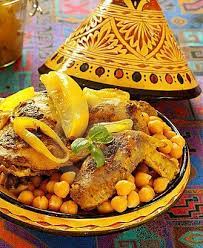 Chicken And Chickpeas Recipes And Foods From Morocco Moroccan Food Moroccan Tagine Recipes Moroccan Cooking